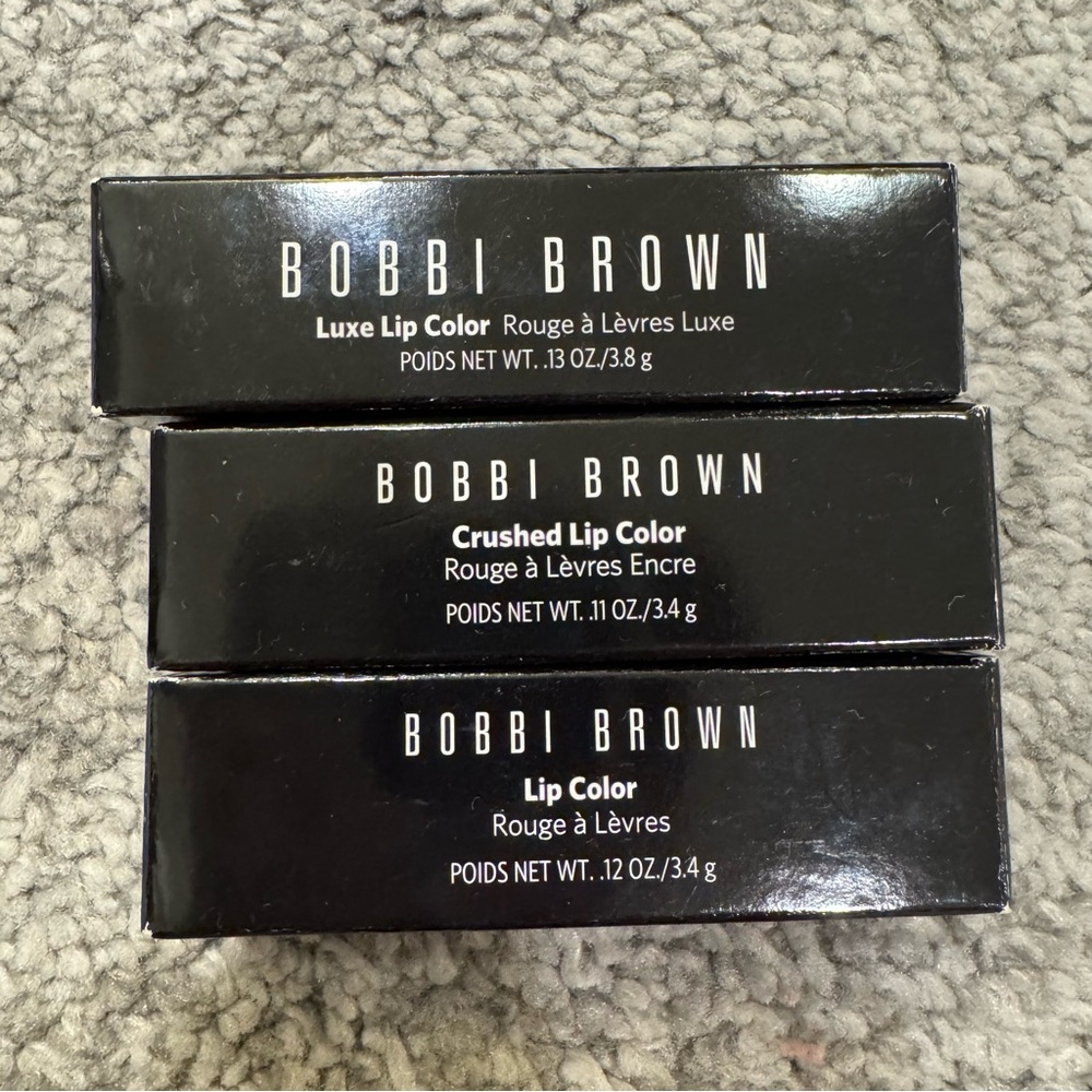 Bobbi Brown Luxe Lipstick X 3